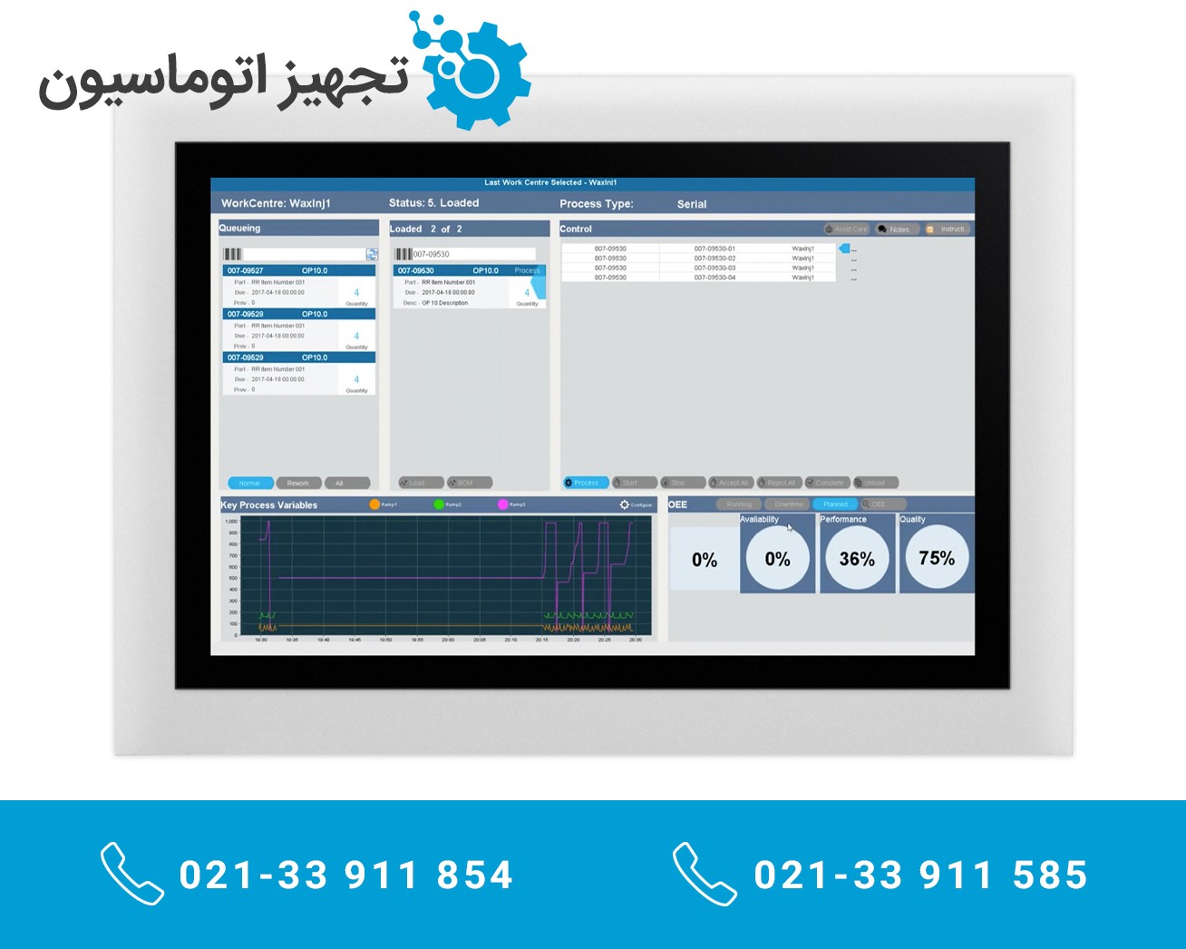 HMI صفحه نمایش صنعتی