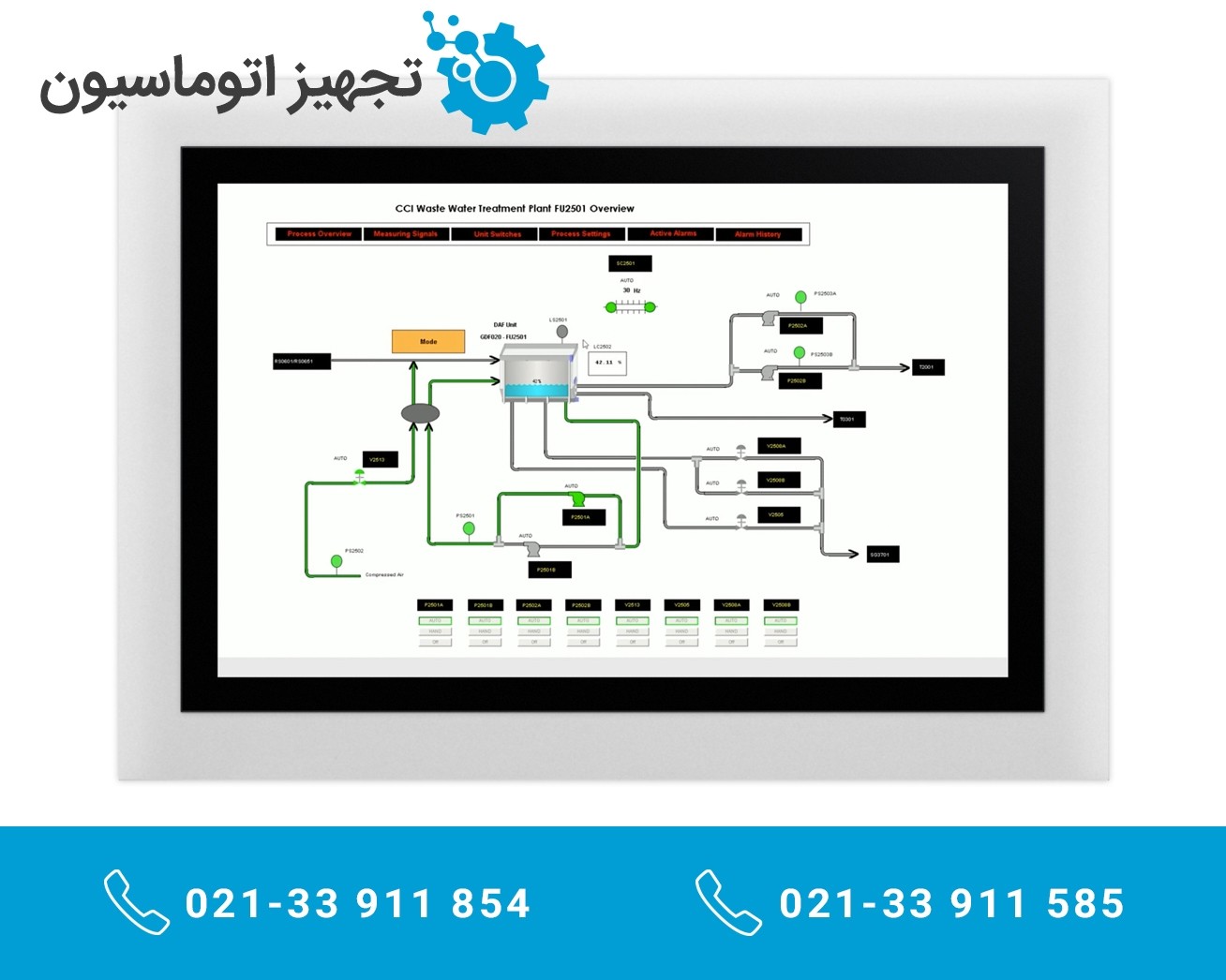 HMI صفحه نمایش صنعتی